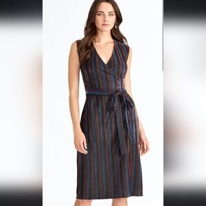 RACHEL Rachel Roy August Rainbow Combo Erma Sleeveless Dress, 0x